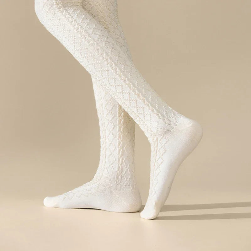 1 Pairs Autumn Winter Women's Wool Blended Knee High Socks Thick Warm Soft Comfortable Fashionable Women Casual Long Tube Socks