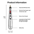 Electric Acupuncture Point Massage Pen Pain Relief Laser Therapy Electronic Meridian Energy Pen Body Head Back Neck Leg Massager