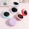 1 Pcs Small Size Hair Comb With Folding Mirror Traveling Portable Massage Folding Comb Women Girl Hair Brush Styling Tools