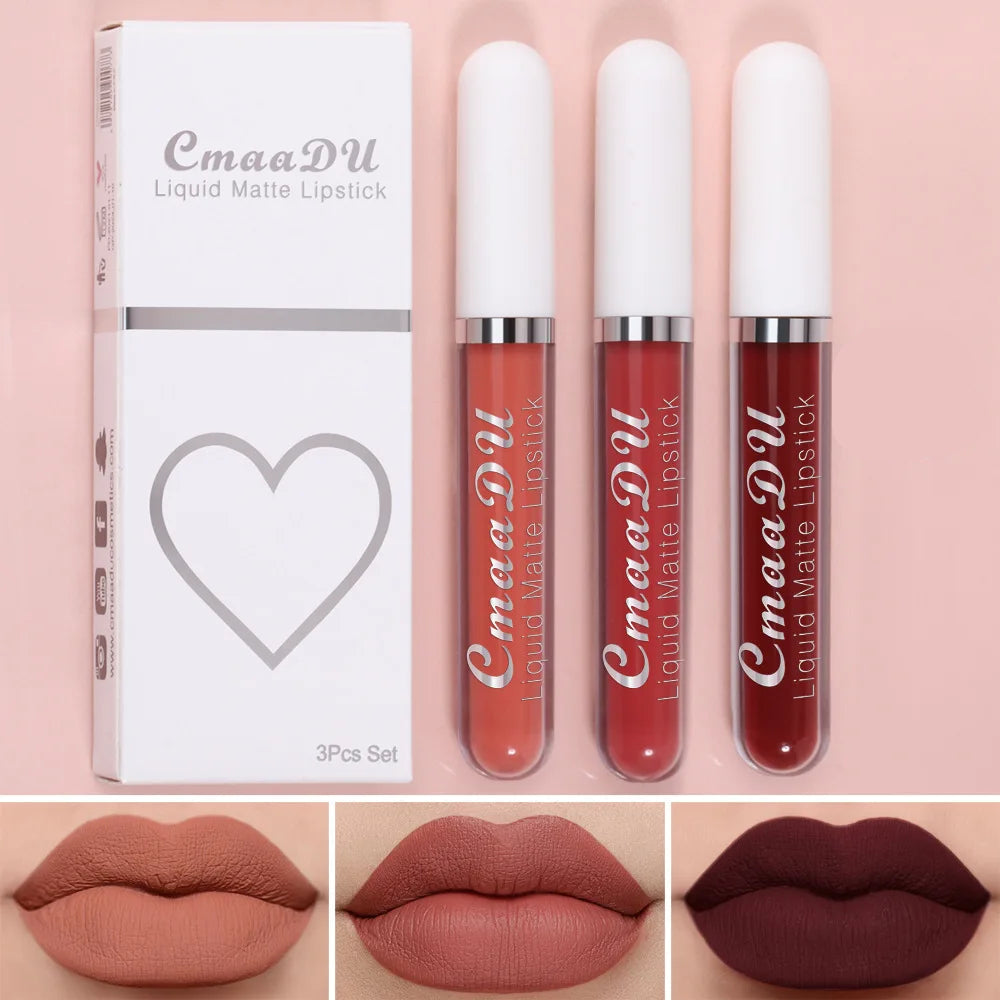 Long-Lasting Velvet Matte Liquid Lipstick for Women