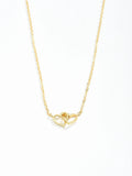 Tiny Cute Double Hollow Heart Chain Necklace Women Fashion Love Necklace Valentine's Day Jewelry for Women