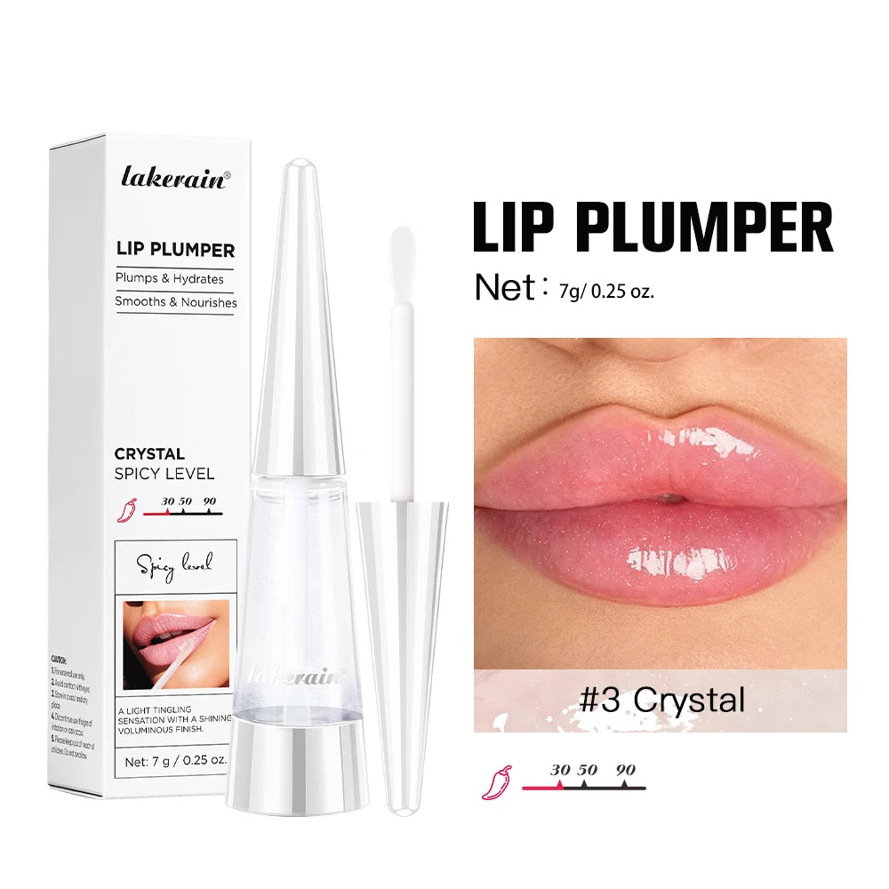 Lip Plumper Reedle Shot Moisturizing Lip Gloss Transparent Plump Lips Care Lip Stuffer Gift Korean Cosmetics 3Crystal