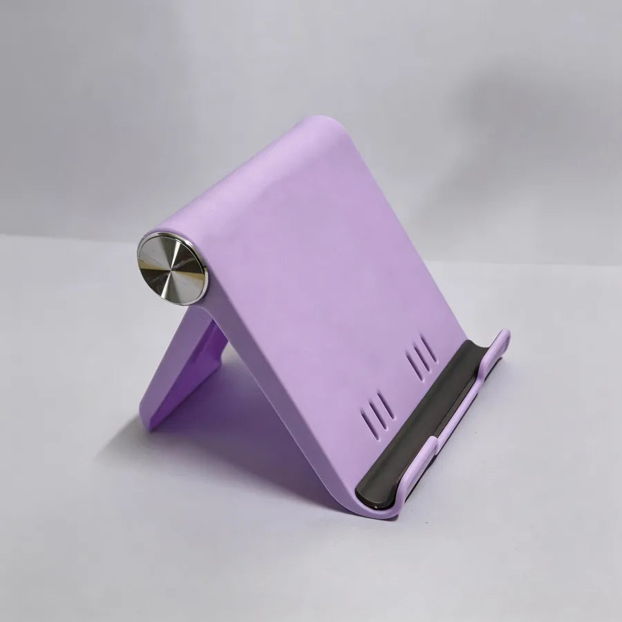 Adjustable Folding Desk Phone Stand for Hands Free Viewing Purple