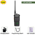 Retevis RT86 10W Walkie Talkie Professional Two Way Radio Long Range Walkie Talkie UHF Communication radio for Outdoor Business 1 PC and Cable