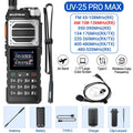 Baofeng UV-25 Air Band Walkie Talkie – Long Range UHF/VHF, Type-C Charging, 999CH, Wireless Frequency Copy, NOAA, Ham Radio - Dicrodelights