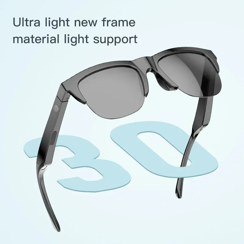 Smart Bluetooth Audio Sunglasses with Mic & UV Protection