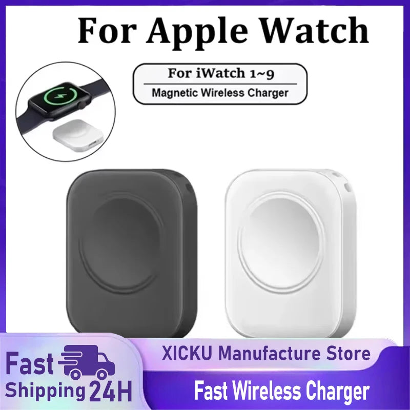 Magnetic Wireless Fast Charger for Apple Watch series 5 6 7 8 9 SE Type C For iPhone convert Charger for iWatch Series 2 3 4 5 6