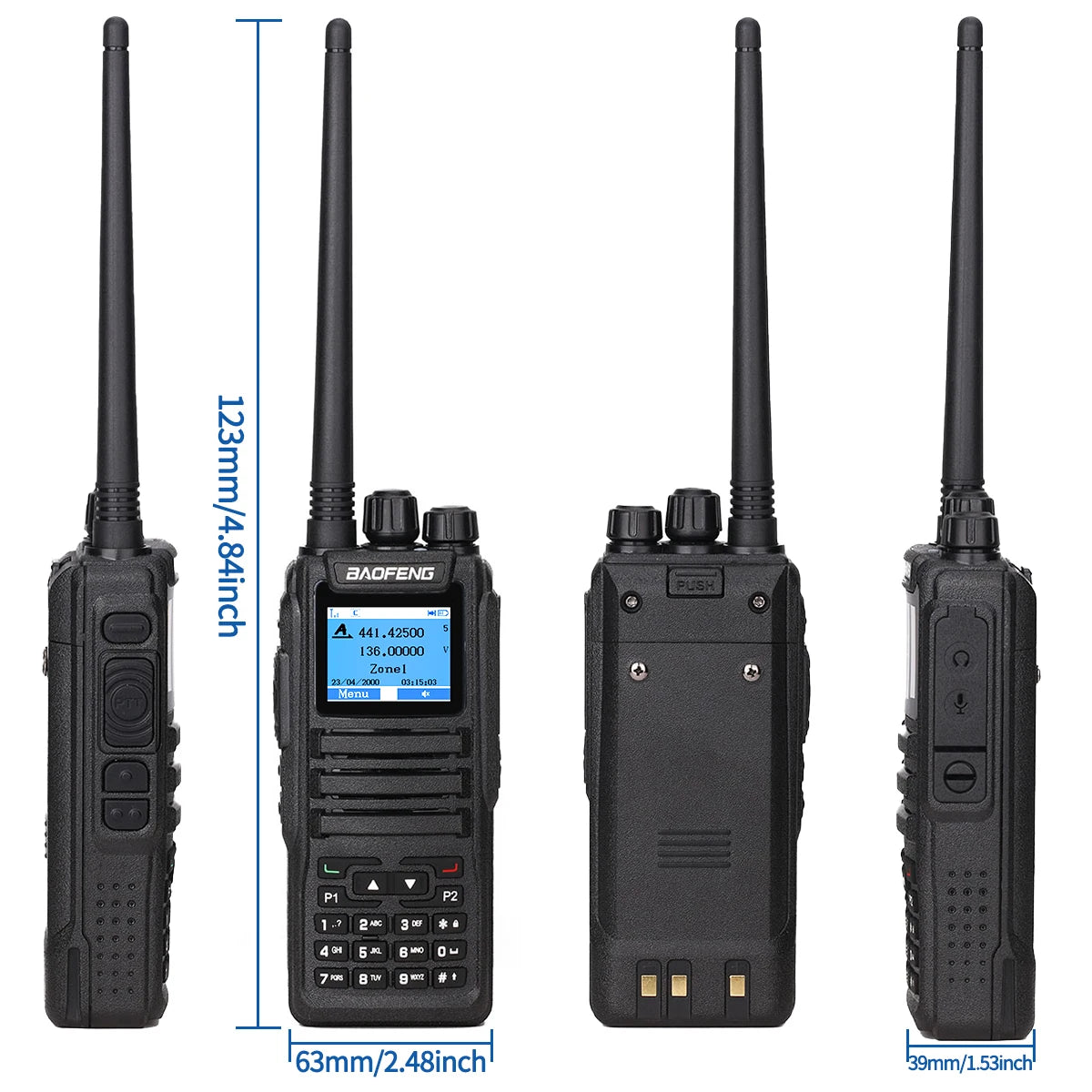 Baofeng DM-1701 Digital Walkie Talkie Dual Mode Analog & DMR Radio - Dicrodelights