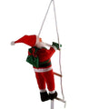 Santa Claus Climbing Ladder Decoration – Festive Wall Hanging Christmas Santa Statue, Holiday Party Prop, Battery-Free Xmas Ornament 1pc
