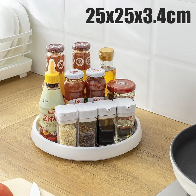 Kitchen Condiment Organiser Tray with Turntable Options S