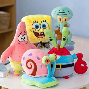 8inch/4inch SpongeBob Patrick Star Gary Squidward Tentacles Plush Dolls Small Pendant Bag Hangings Christmas Birthday Gi