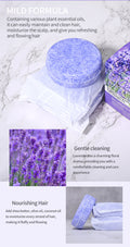 3-Pack Lavender Essential Oil Solid Shampoo Bars – Silicone-Free Oil Control Shampoo Soap for Refreshing Clean Scalp & Hair