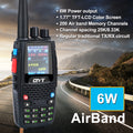 Air Band Transmitter Walkie Talkie Tx118.000-136.999MHz,Rx108.0000-136.999MHz 6W 200Ch W/NOAA Channels VOX QYT KT-A16 Radio