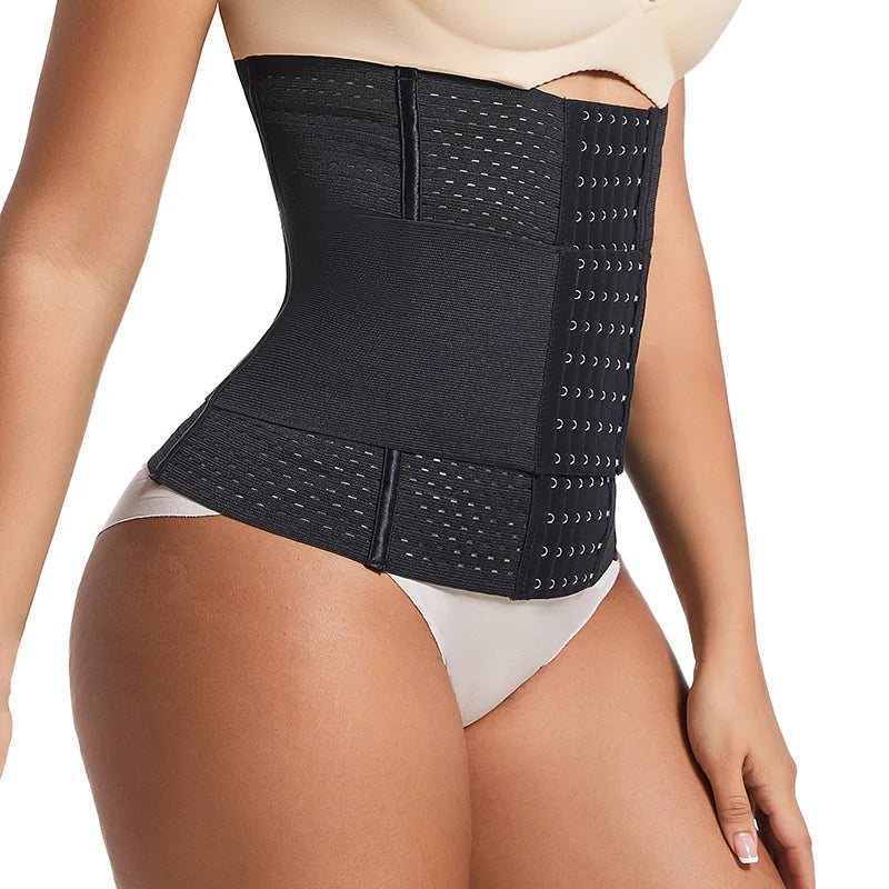 Waist Trainer Body Shaper Corset Shapewear Women 6-Row Hook and Eye Closure Double Tummy Control Belt Belly Waist Cinhcer