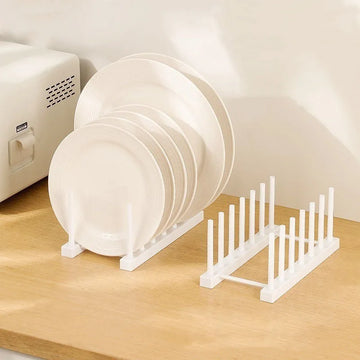 Creative Multifunctional Dish Drainer Rack - 2-Tier Kitchen Sink Organizer for Plates, Bowls, Lids, Utensils,Space Saving Design