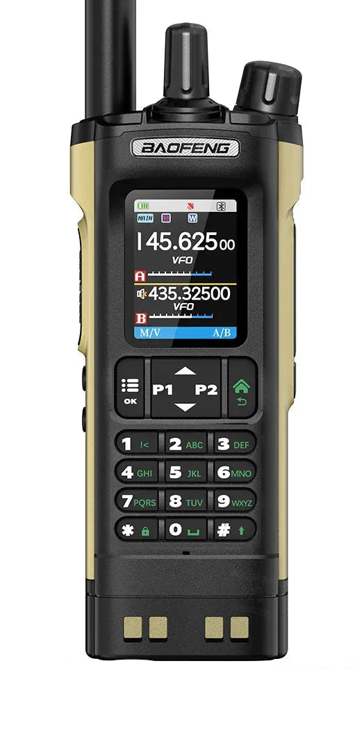 BAOFENG UV-32 GPS Bluetooth Long Range Walkie Talkie 10W Beige