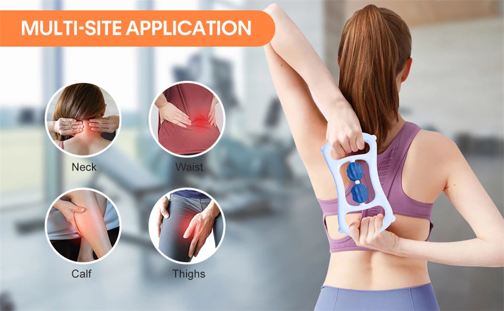 Leg Massager Multi-functional 12 Wheels Full-coverage Massage Roller for Arm Waist Leg Muscle Relaxation Manual Massage Machine