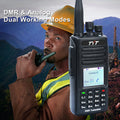 TYT MD-UV390 10W DMR Digital Walkie Talkie with GPS, IP67 Waterproof, AES-256 Encryption & USB-C Battery