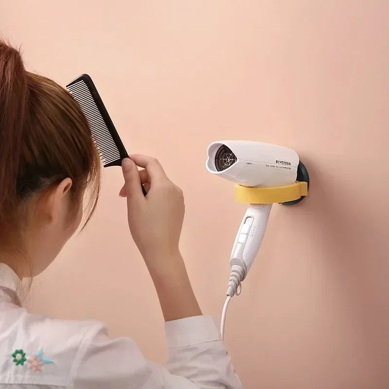 Adhesive Hair Dryer Holder for Bathroom Walls