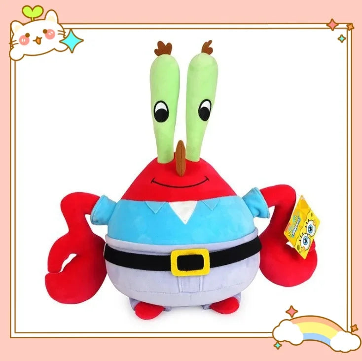 8inch/4inch SpongeBob Patrick Star Gary Squidward Tentacles Plush Dolls Small Pendant Bag Hangings Christmas Birthday Gi 19-38cm