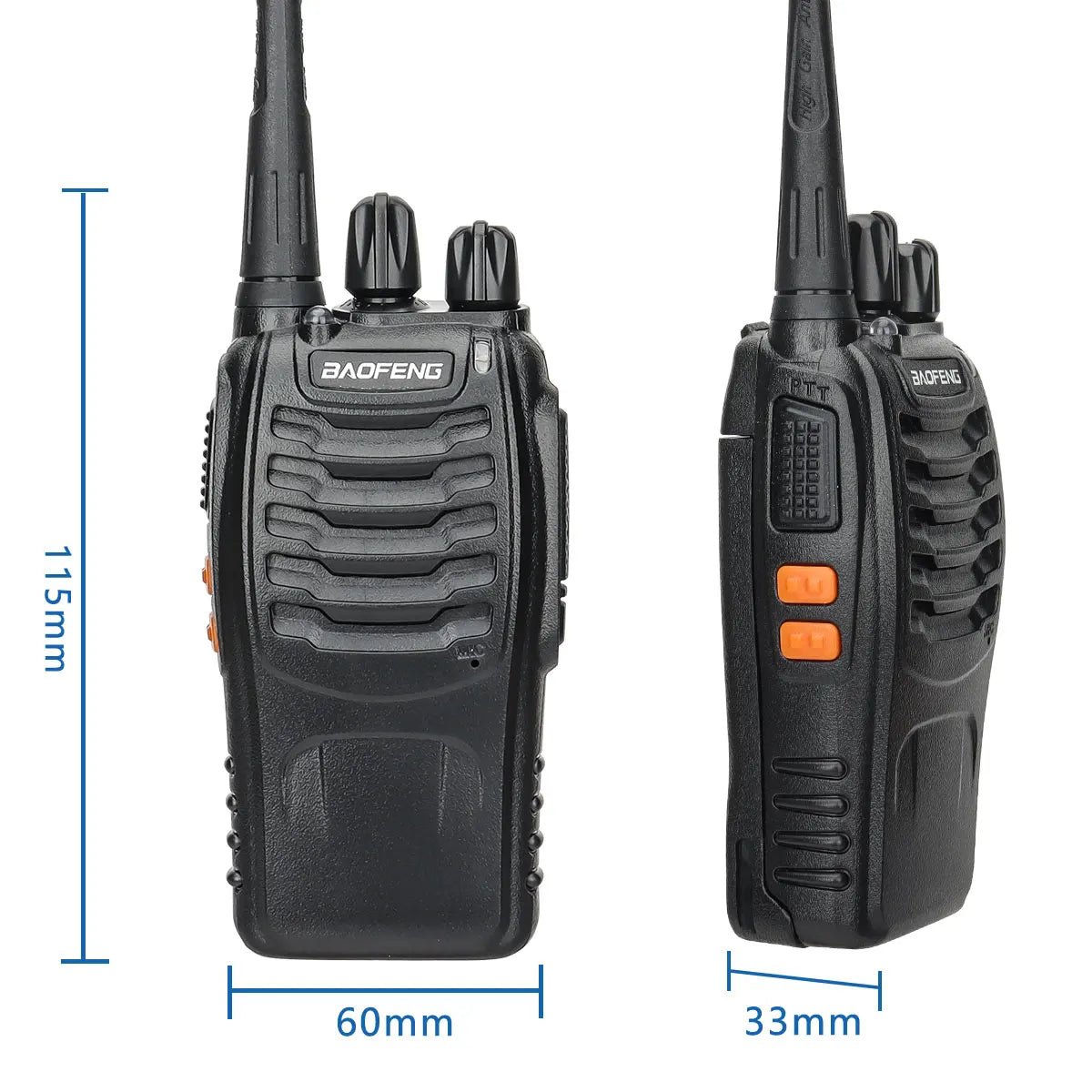 Baofeng BF-88E Long Range Walkie Talkie | UHF 400-470MHz Wireless Two-Way Radio for Hunting & Outdoor Use