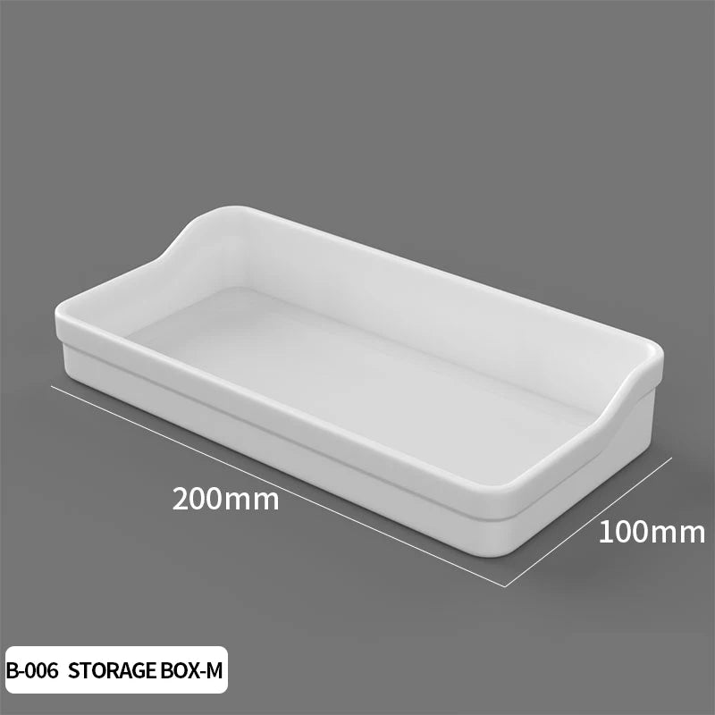 Neat Plastic Pegboard Desk Organizer with Multiple Accessories for Home Office, Craft Room and Garage Display White Storage Box M