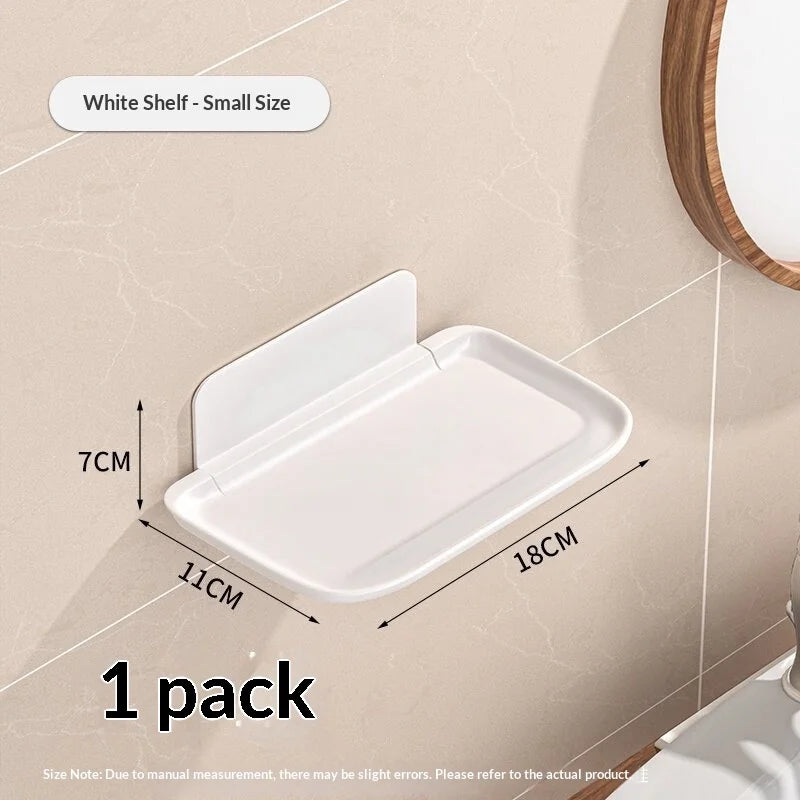 Small Foldable Wall Shelf for Bedside Phone and Glasses Storage 1pcs