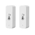 Tuya Smart Wireless Temperature Humidity Sensor Mini Bluetooth-Compatible APP Remote Control Thermometer Hygrometer 2PACK BTH01(2pack)