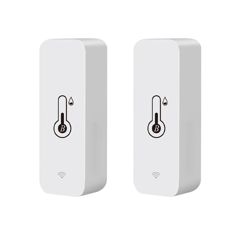 Tuya Smart Wireless Temperature Humidity Sensor Mini Bluetooth-Compatible APP Remote Control Thermometer Hygrometer 2PACK BTH01(2pack)