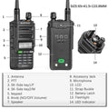 Baofeng UV 9R Pro V2 IP68 Waterproof Walkie Talkie Tri-Power Type-C Charger Dual Band Ham CB Radio Two Way Radio of UV 9R Plus
