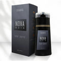 Nova 3-in-1 Black Hair Dye Shampoo for Men & Women – Instant Gray Coverage, Long-Lasting Natural Black Color