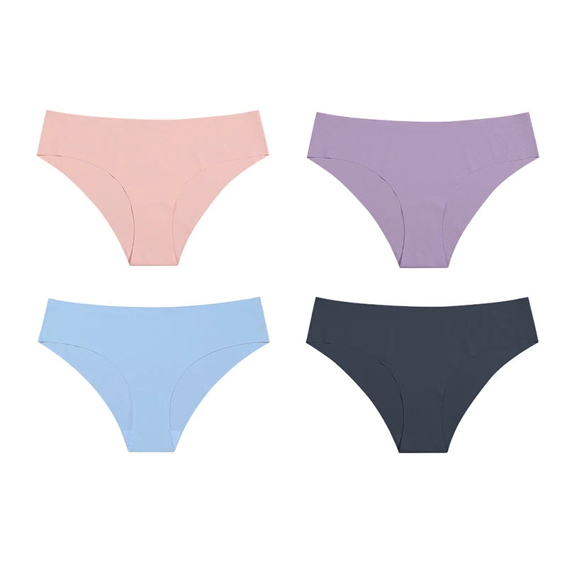 Hot Sale High Quality Seamless Panties Ladies Sexy Underwear Daily Briefs Panty Invisible No Trace Women Panties 0908-1-Set-5-4Pcs Set