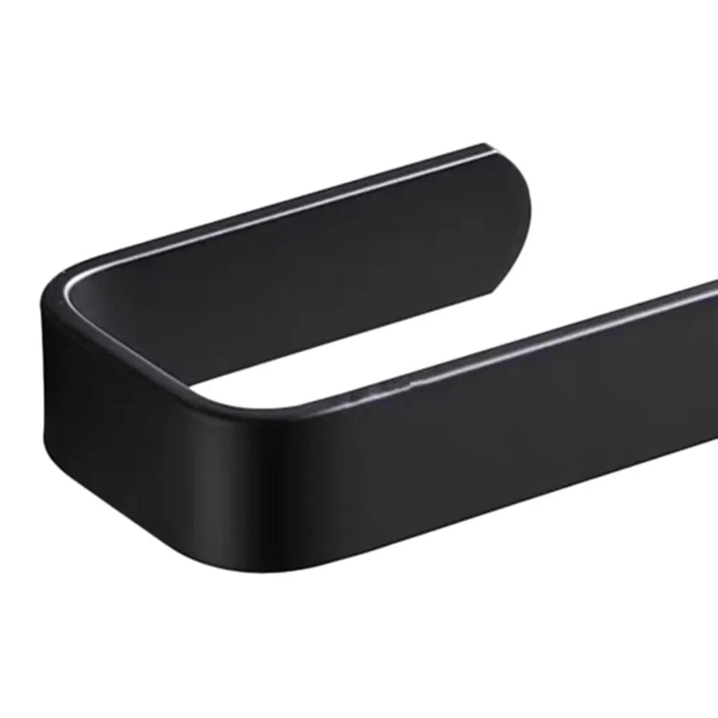 Acrylic Wall Mounted Toilet Roll Holder in Black or White