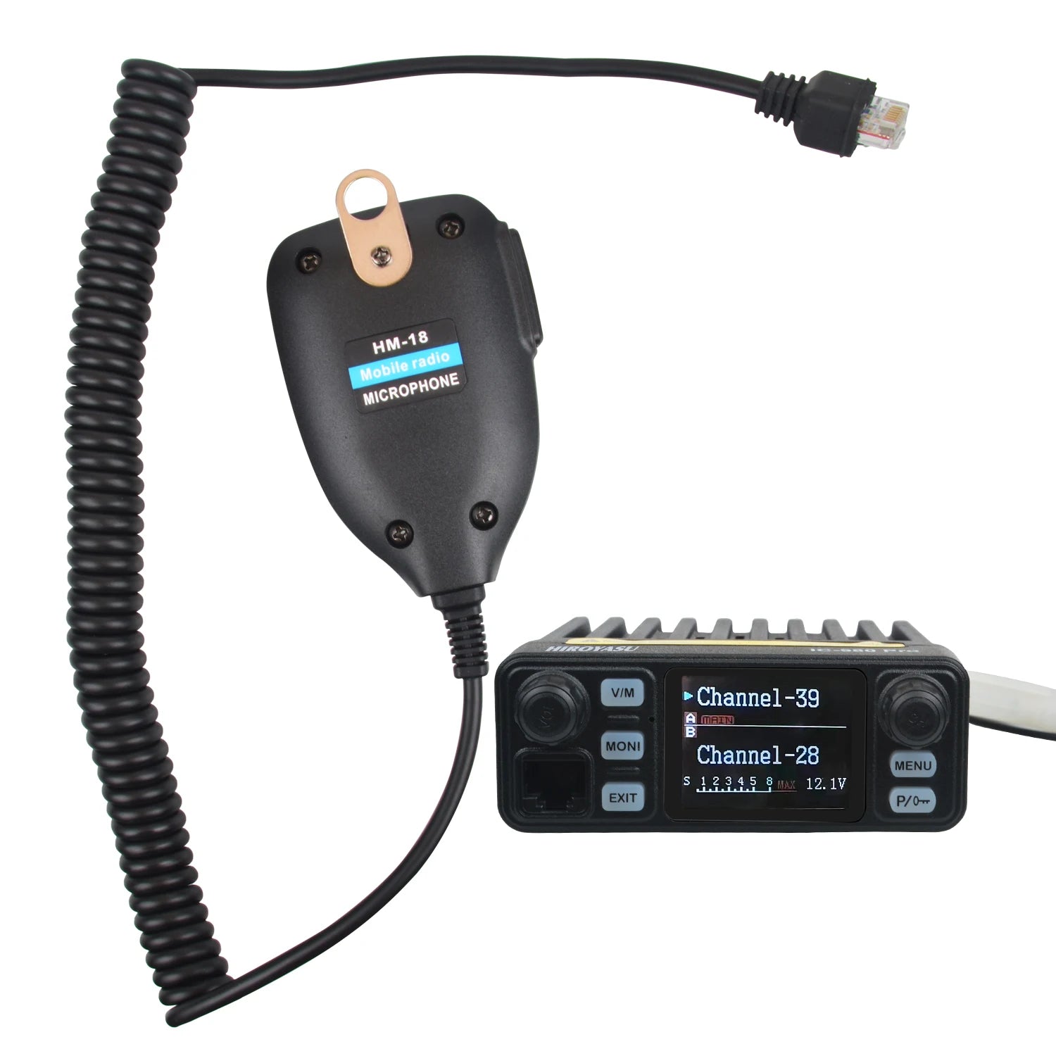 Mobile Radio HIROYASU IC-980Pro Transceiver UHF VHF Dual Band Dual Watch 25W 200Ch Background Noise Reduction Vox FM Walky Talky