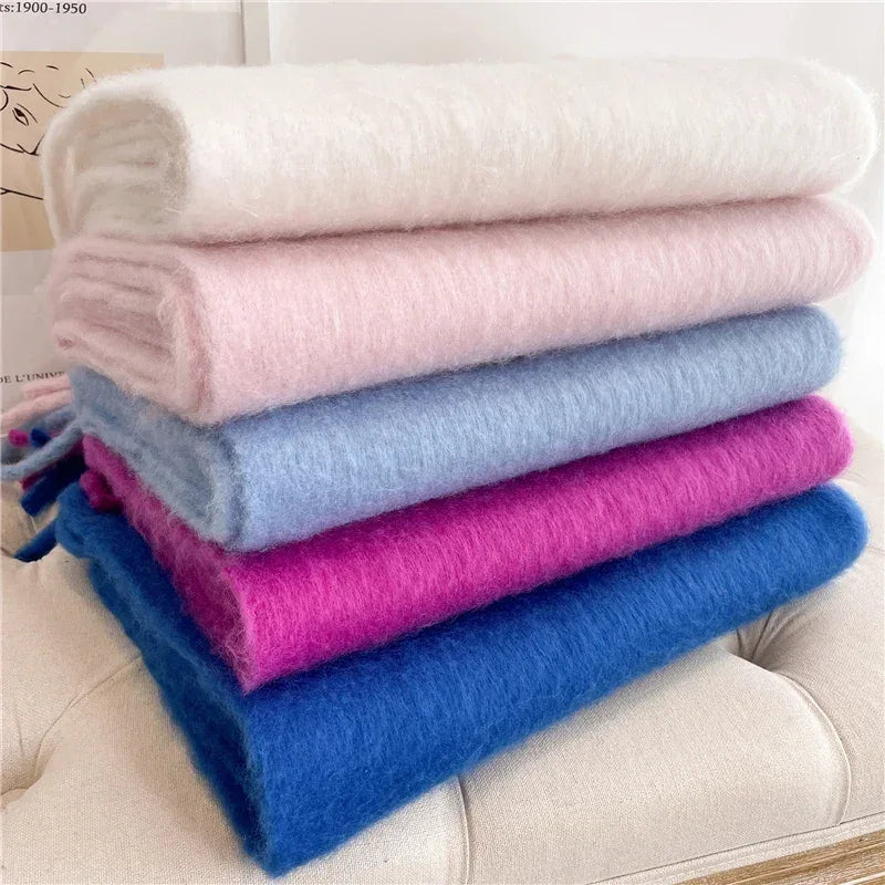 Women Winter Cashmere Scarf Thick Warm Pashmina Shawl Wrap
