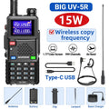 Baofeng UV-5RH 10W Walkie Talkie Long Range Ham Radio Type-C Charging Air Band Two-Way Wireless Transceiver - Dicrodelights