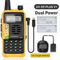 BAOFENG UV-S9 Plus V2 10W Walkie Talkie - 16 KM Long Range, Dual Band Transceiver with USB Charger, Waterproof - Dicrodelights