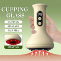 USB Rechargeable Handheld Abdominal Massager with Adjustable Guasha Cupping Intensity for Hot Compress Arm & Leg Massage