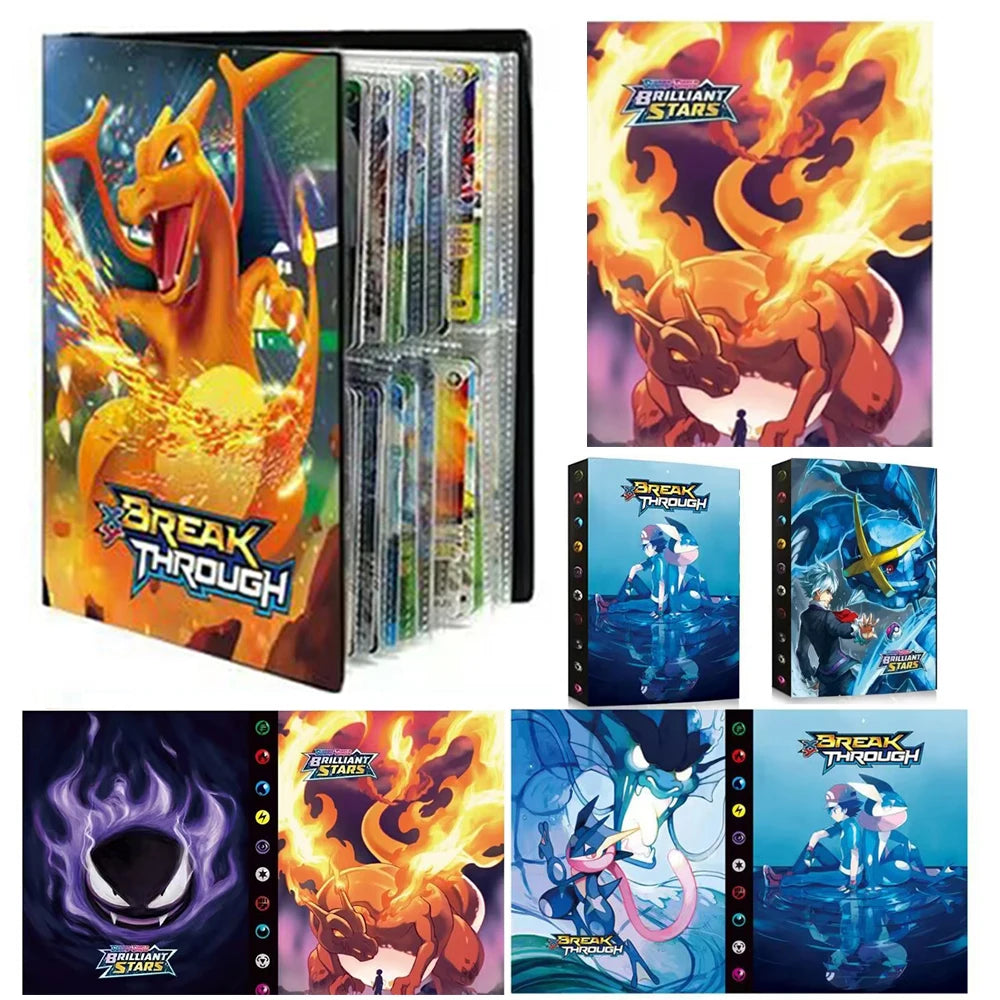 Trading Card Binder with Illustrated Covers for Collectors