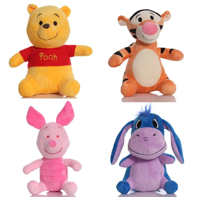 20cm Winnie the Pooh Plush Toy – Piglet, Tigger & Eeyore Disney Stuffed Animal Gift for Kids & Collectors