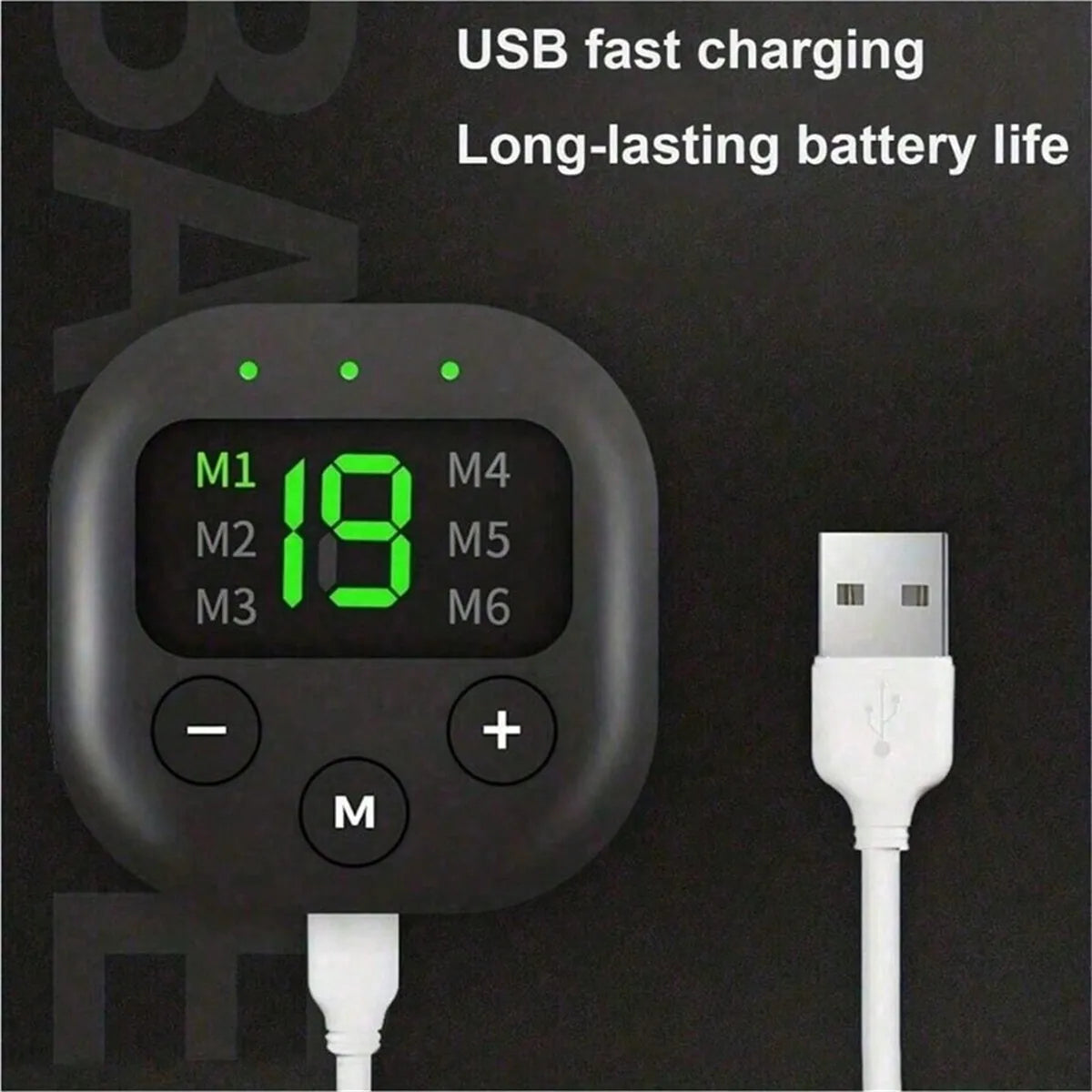 Waist Massager Portable USB Charging Shaper Electric Arm Hip Leg Trainer Body Shaping Belt Fitness Massager