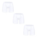 1/2/3 PCS Men's Ice Silk Boxers Transparent 0.01 Ultra-thin Fabric See Through Seamless Underwear antibacterial Boxer Shorts 3AD781-White