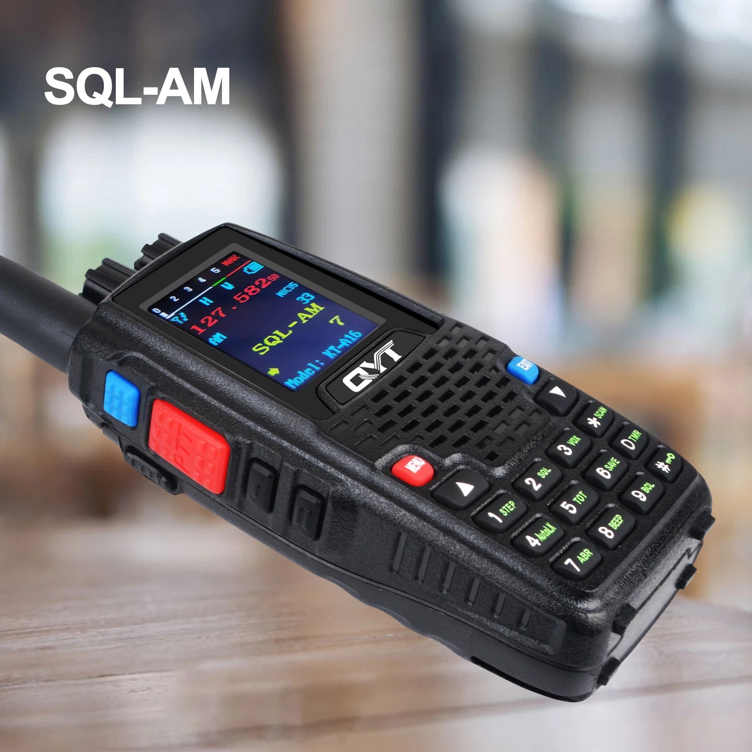 Air Band Transmitter Walkie Talkie Tx118.000-136.999MHz,Rx108.0000-136.999MHz 6W 200Ch W/NOAA Channels VOX QYT KT-A16 Radio