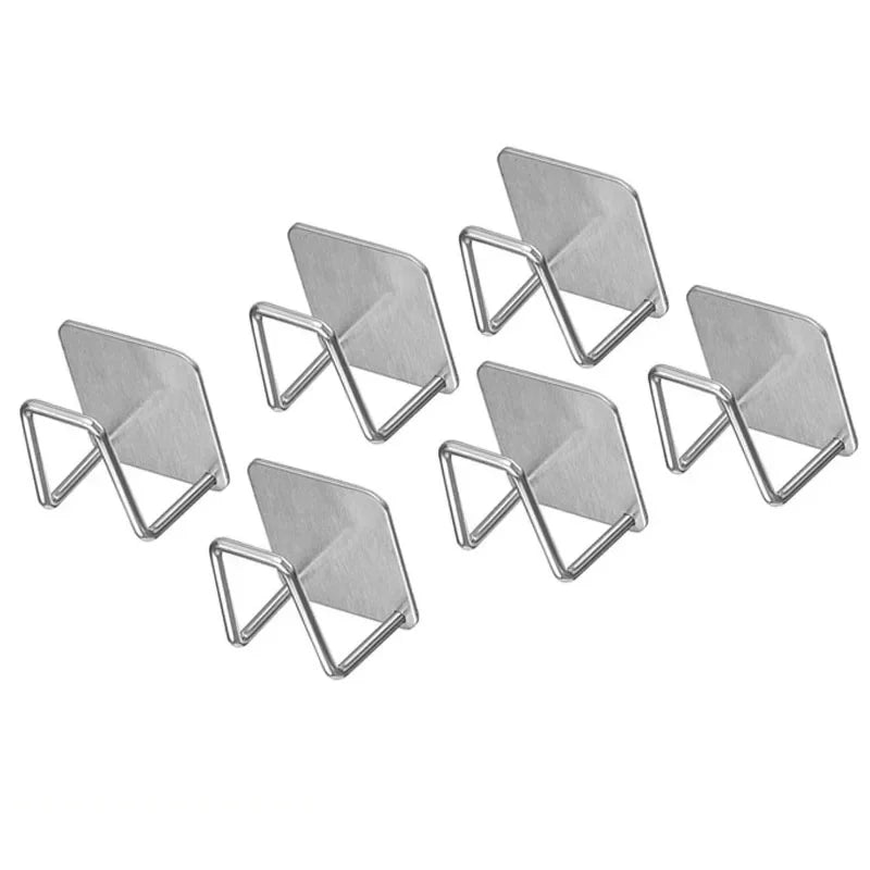 Stainless Steel Wall Mounted Pot Lid Rack for Kitchen Storage