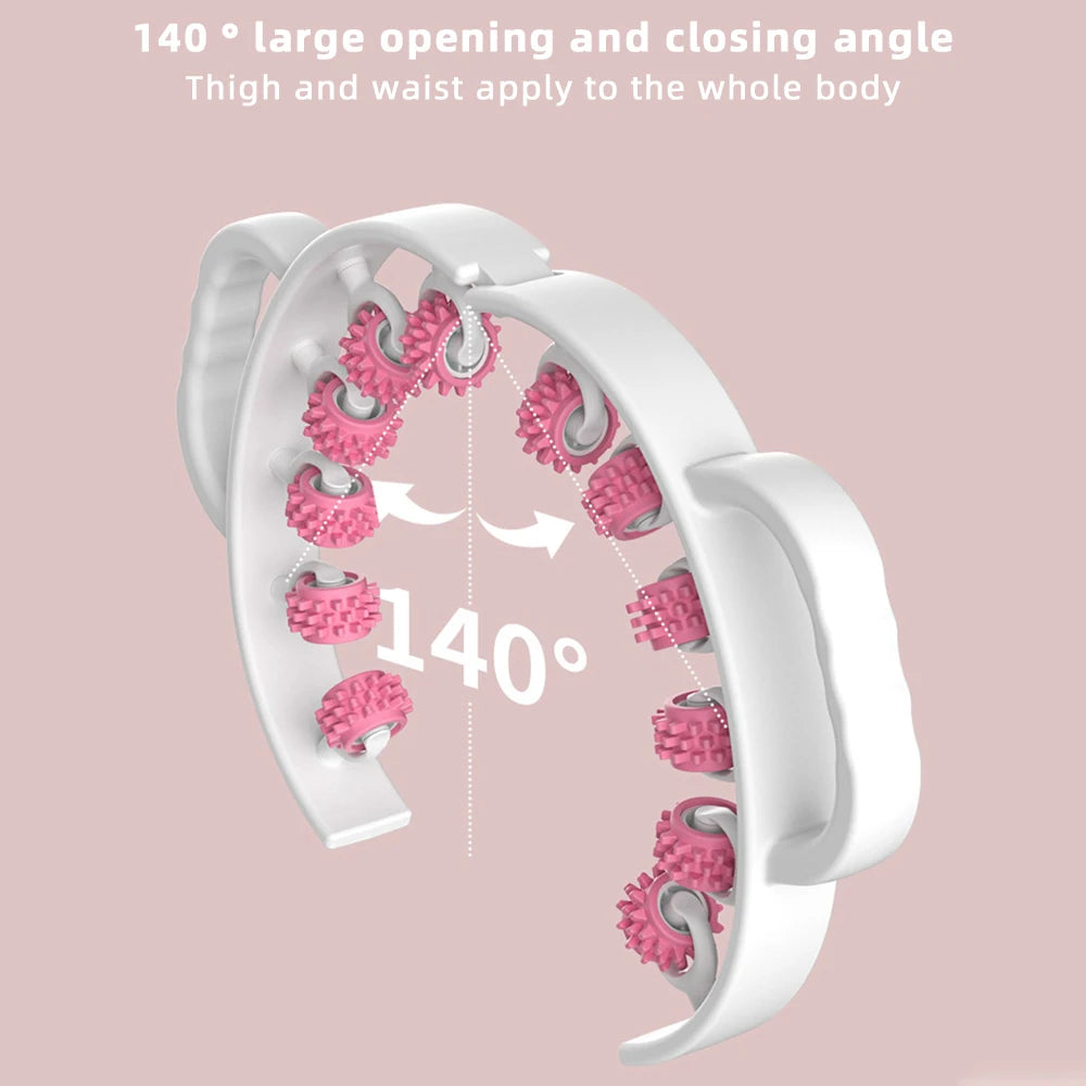 Leg Massager Multi-functional 12 Wheels Full-coverage Massage Roller for Arm Waist Leg Muscle Relaxation Manual Massage Machine