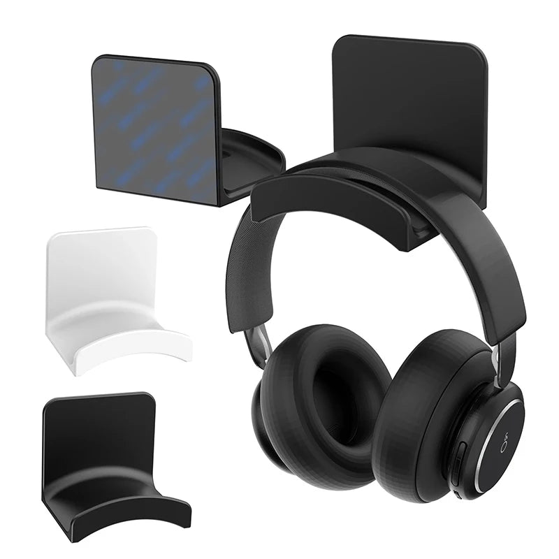 Adhesive Wall Mounted Headphone Holder for Desk Setups