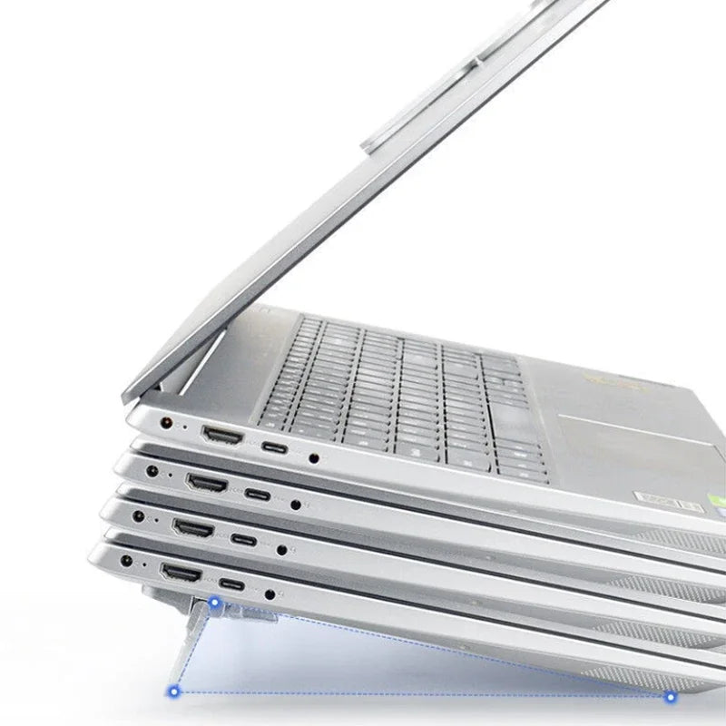 Self Adhesive Folding Laptop Feet for Adjustable Desk Use