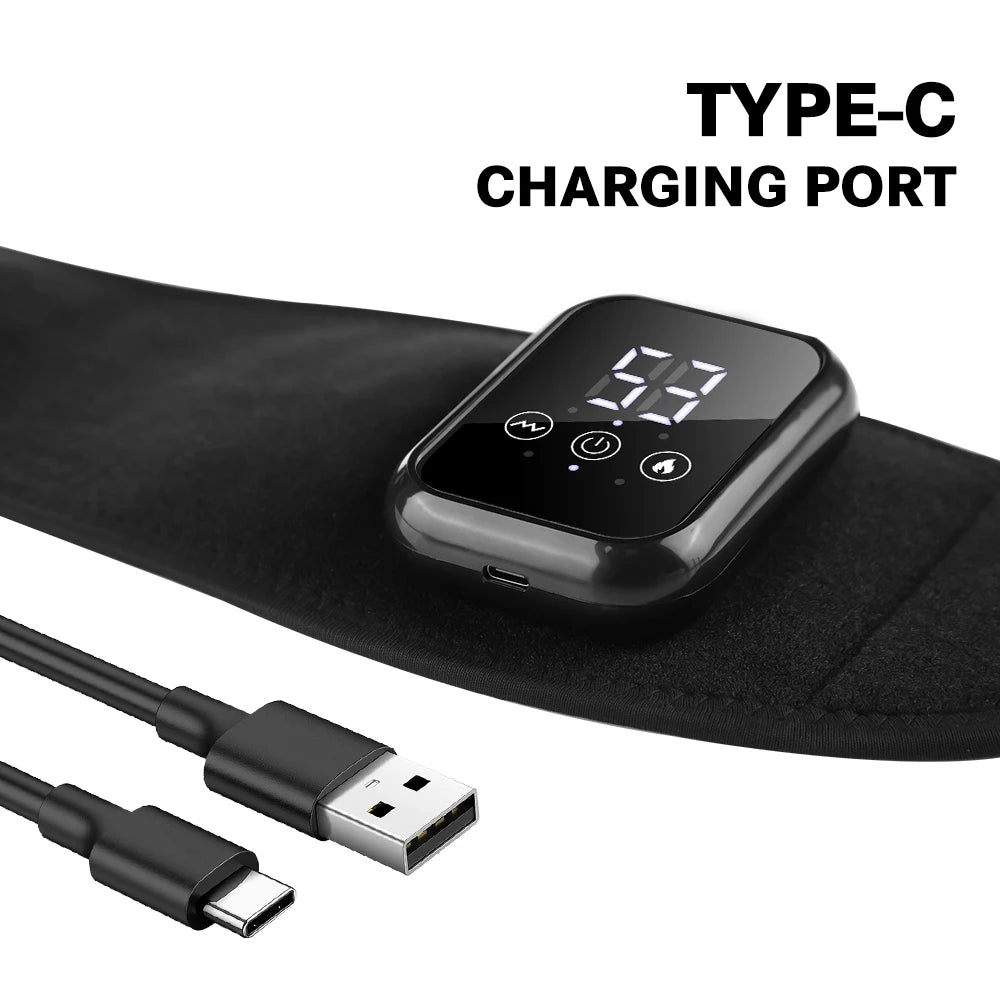 Electric Heated Wrist Massager Brace with Vibration – Rechargeable Wrist Support for Carpal Tunnel, Tendonitis & Pain Relief