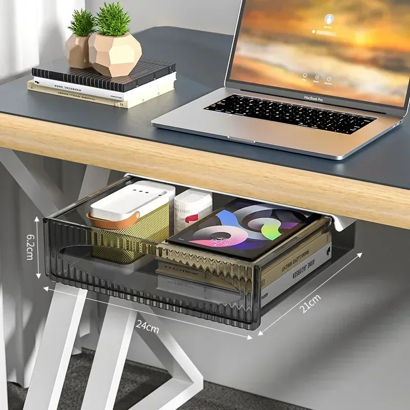 Plastic Under Desk Pull Out Drawer for Office Stationery