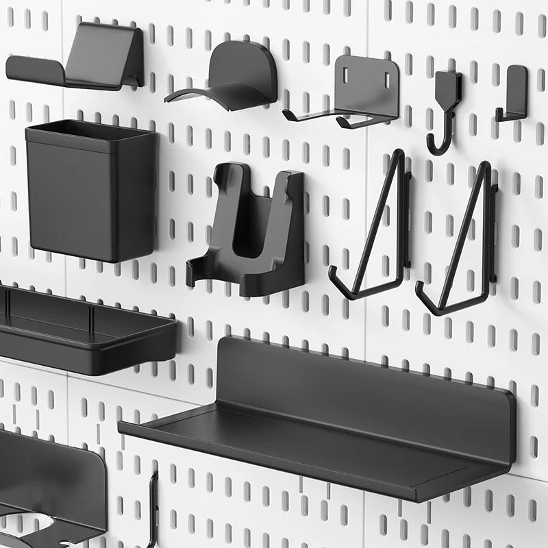 Gaming Room Pegboard Storage for Desk Accessories and Display